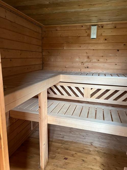 Sauna buiten met opgietaromas, Sport en Fitness, Sauna, Gebruikt, Complete sauna, Fins of Traditioneel, Ophalen