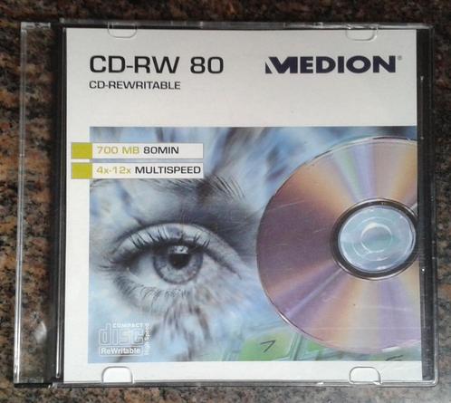Nouveau-16 CD-RW Medion 80 min.-700 Mo - 4 x 12 multivitesse, Informatique & Logiciels, Disques enregistrables, Neuf, Cd, Réinscriptible