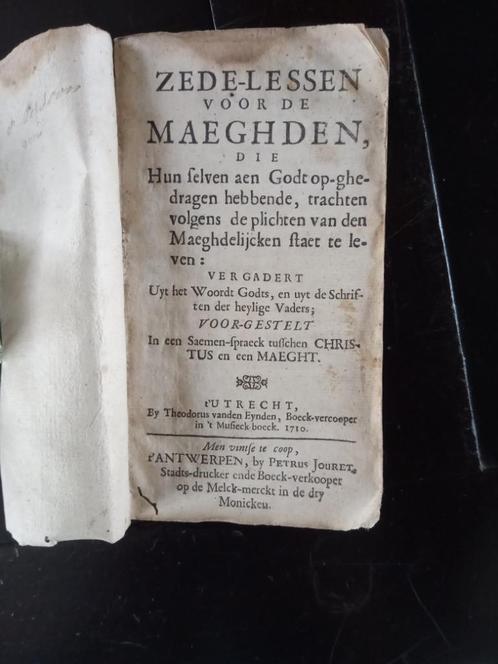 Oud religieus boekje, Antiquités & Art, Antiquités | Livres & Manuscrits, Enlèvement