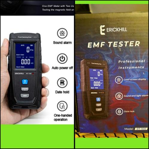 ERICKHILL Compteur EMF, Informatique & Logiciels, Scanners, Neuf, Scanner mobile, Autre, Wi-Fi intégré, Enlèvement ou Envoi