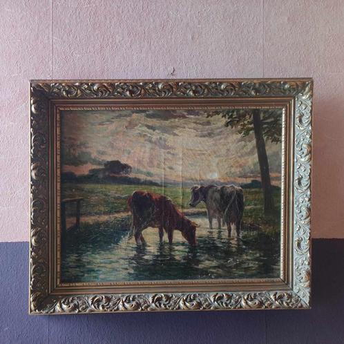 Schilderij - Jean Emile Van Cauwelaert, Antiquités & Art, Art | Peinture | Classique, Enlèvement ou Envoi