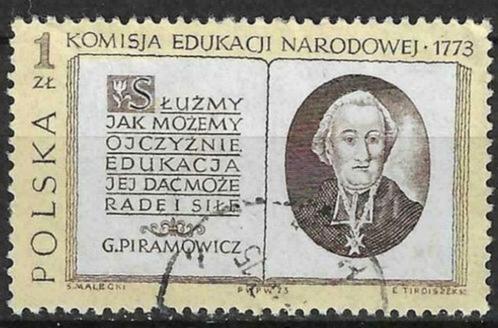 Polen 1973 - Yvert 2119 - Nationale Onderwijscommissie (ST), Timbres & Monnaies, Timbres | Europe | Autre, Affranchi, Pologne