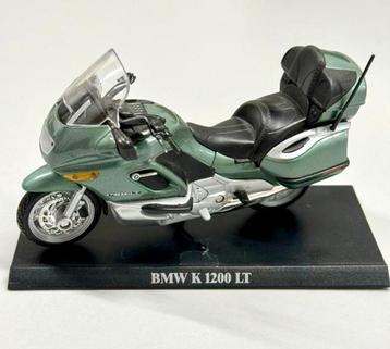 BMW K 1200 Lt gris vert - Moteur WELLY modèle 1:18 K1200 LT