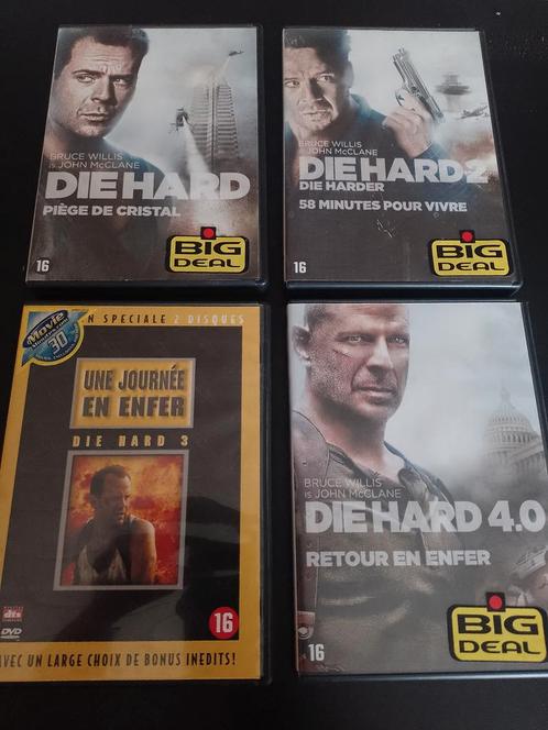 A vendre en DVD l'intégral en 4 DVD de Die hard Bruce Willis, CD & DVD, DVD | Action, Comme neuf, Action, À partir de 9 ans, Enlèvement ou Envoi