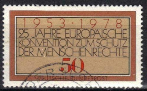 Duitsland Bundespost 1978 - Yvert 826 - Mensenrechten (ST), Timbres & Monnaies, Timbres | Europe | Allemagne, Affranchi, Envoi