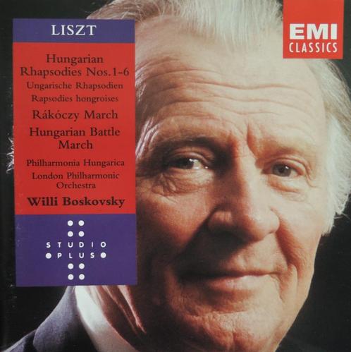 Liszt - Rhapsodies 1-6/Rakoczy March/... - Willy Boskovsky, Cd's en Dvd's, Cd's | Klassiek, Zo goed als nieuw, Orkest of Ballet