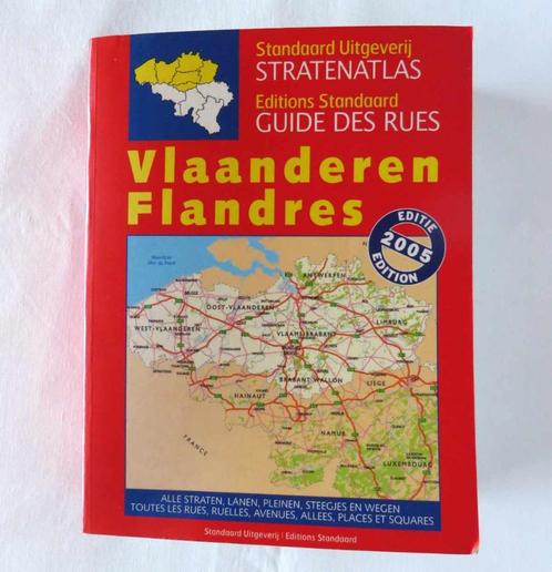 Stratenatlas Vlaanderen / Guide des rues Flandres, Livres, Atlas & Cartes géographiques, Utilisé, Autres atlas, Belgique, Enlèvement ou Envoi