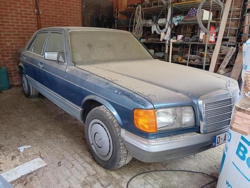 Blauwe 380SE automaat W126 1984, Auto's, Mercedes-Benz, Particulier, S-Klasse, Benzine, Berline, 4 deurs, Automaat, Blauw, Beige