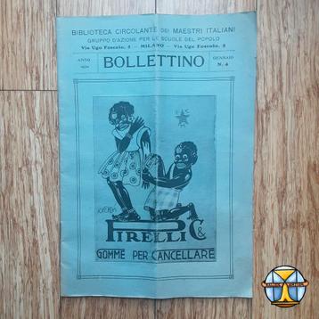Zeer racistische itilaanse reclame uiting Pirelli (1920)