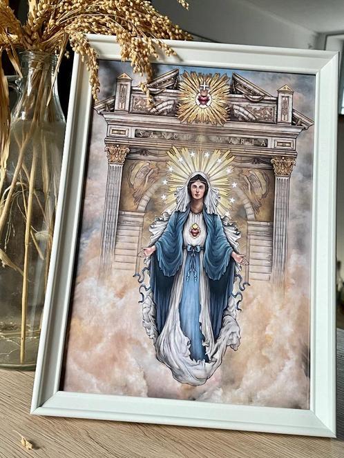 Schilderij van Sancta Maria — Colin Simon, Antiek en Kunst, Kunst | Tekeningen en Fotografie, Verzenden