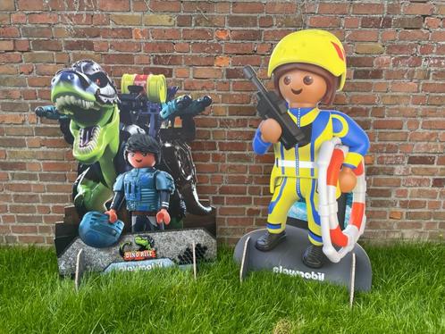 Levensgrote Playmobil winkel display redder + Dino Rise, Kinderen en Baby's, Speelgoed | Playmobil, Zo goed als nieuw, Ophalen