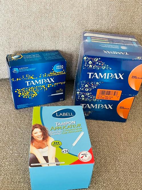 Lot de protections hygiéniques  Tampax, Handtassen en Accessoires, Uiterlijk | Lichaamsverzorging, Nieuw, Ophalen of Verzenden