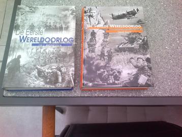2 Oorlogsboeken Wo 1 en 2 in foto's.