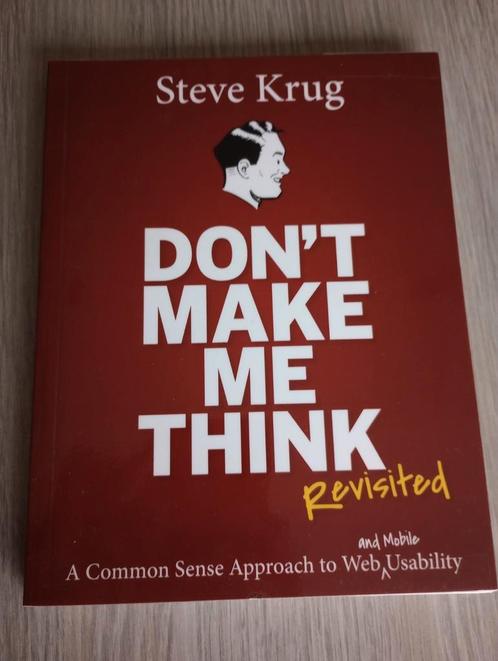 Don't make me think revisited, Livres, Informatique & Ordinateur, Comme neuf, Enlèvement ou Envoi