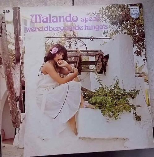 dubbel LP Malando - Speelt wereldberoemde tango’s, CD & DVD, Vinyles | Musique latino-américaine & Salsa, Comme neuf, 12 pouces