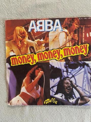 Lot de 18 disques 45 T d'ABBA et apparentés