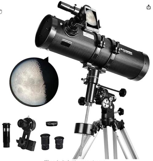 Telescoop Solomark, Audio, Tv en Foto, Optische apparatuur | Telescopen, Zo goed als nieuw, Spiegeltelescoop (reflector), 80 tot 200 mm