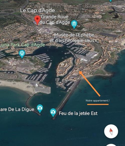 Appartement in Cap d'Agde, aan zee in Frankrijk, Immo, Buitenland, Frankrijk, Appartement, Stad