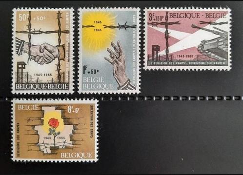 Belgique : COB 1329/32 ** Libération des camps 1965, Timbres & Monnaies, Timbres | Europe | Belgique, Non oblitéré, Timbre-poste