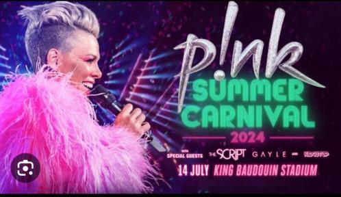 4 billets côte à côte pour le concert de Pink, Tickets & Billets, Concerts | Pop, Trois personnes ou plus, Juillet