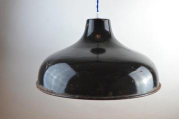 Grote industriële emaille hanglamp