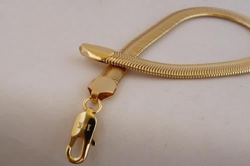 MOET WEG!!! 18k goud vergulde "SNAKE CHAIN" armband#81, Bijoux, Sacs & Beauté, Bracelets, Or, Or, Envoi