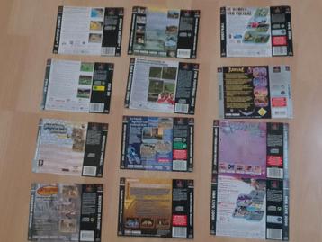 Démos PS1, jeux individuels, couvertures avant et arrière