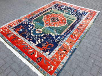 (Azeri- Kazak) Handgeknoopt nomaden tapijt- maat: 300x210 cm