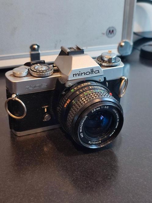 Minolta XD5 avec accessoires, TV, Hi-fi & Vidéo, Appareils photo analogiques, Utilisé, Minolta, Enlèvement ou Envoi