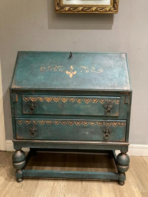 vintage secretaire, Huis en Inrichting, Kasten | Secretaires, Zo goed als nieuw, Ophalen