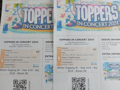 kaartjes Toppers, Tickets en Kaartjes, Concerten | Nederlandstalig, Twee personen, Mei, Levenslied