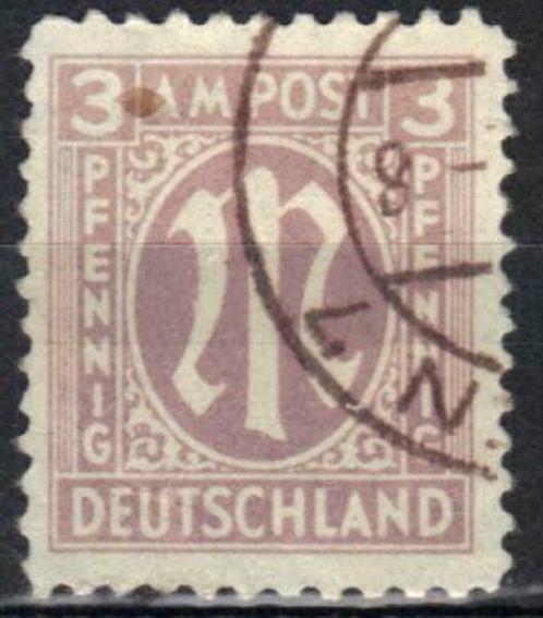 Duitsland Bizone 1945/1946 - Yvert 2 - Letter M (ST), Timbres & Monnaies, Timbres | Europe | Allemagne, Affranchi, Envoi