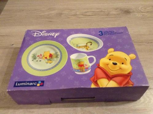 Vaisselle Disney Winnie l'ourson pour enfants (neuve) (3 piè, Collections, Disney, Neuf, Service, Winnie l'Ourson ou amis, Enlèvement ou Envoi