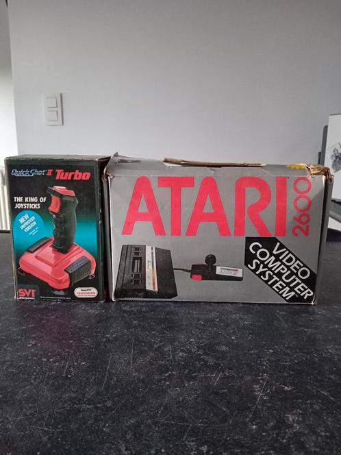 Atari 2600 + nouveau Quickshot II Turbo, Consoles de jeu & Jeux vidéo, Consoles de jeu | Atari, Utilisé, Atari 2600, Enlèvement ou Envoi
