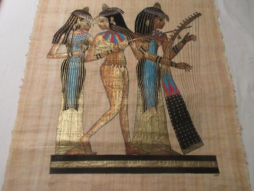 papyrus Egypte/origineel, Antiquités & Art, Art | Autres Art, Enlèvement ou Envoi