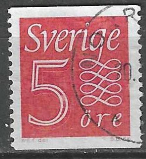 Zweden 1957 - Yvert 416 - Cijfers - 5 ore (ST), Timbres & Monnaies, Timbres | Europe | Scandinavie, Affranchi, Suède, Envoi