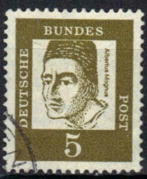 Duitsland Bundespost 1961-1964 - Yvert 220 - Beroemde D (ST), Timbres & Monnaies, Timbres | Europe | Allemagne, Affranchi, Envoi