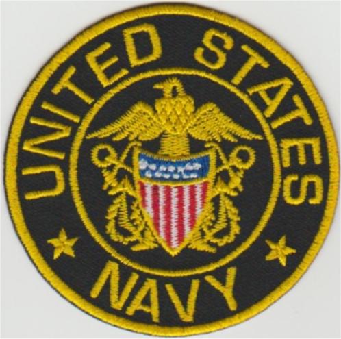 United States Navy stoffen opstrijk patch embleem, Collections, Vêtements & Patrons, Neuf, Envoi
