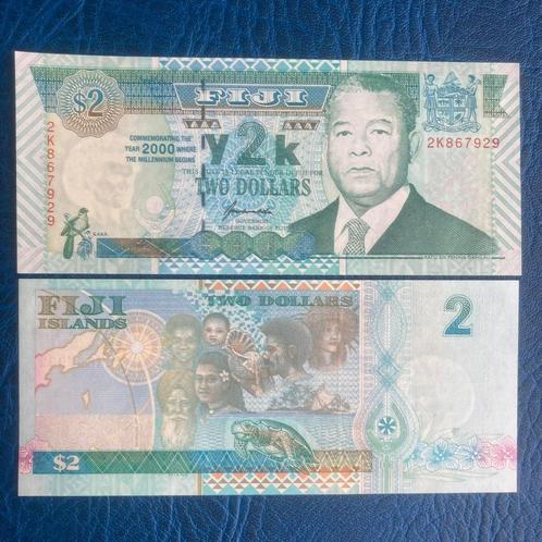 Fiji - 2 Dollars 2000 - Pick 102a - UNC, Timbres & Monnaies, Billets de banque | Océanie, Billets en vrac, Enlèvement ou Envoi