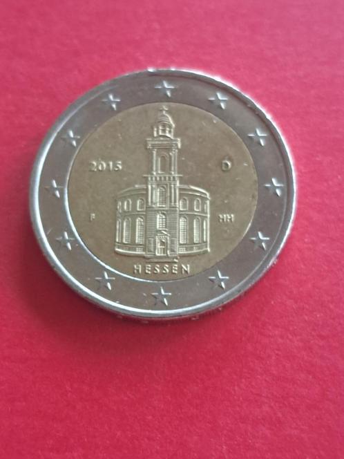 2015 Allemagne 2 euros Hesse F Stuttgart, Timbres & Monnaies, Monnaies | Europe | Monnaies euro, Monnaie en vrac, 2 euros, Allemagne