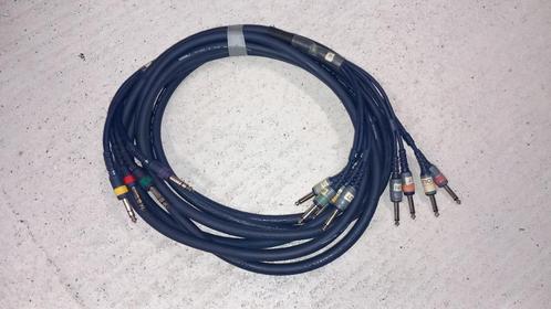 kabel met vier inzetstukken - meerdere paren, Audio, Tv en Foto, Professionele apparaten, Zo goed als nieuw, Audio, Ophalen of Verzenden