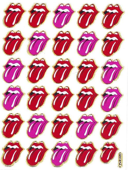 Rolling Stones metallic stickervel #1, Collections, Autocollants, Neuf, Envoi