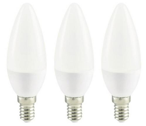 3 pièces - Ampoule LED E14/3,6 W - C35 blanc chaud mat - Non, Maison & Meubles, Lampes | Lampes en vrac, Neuf, Ampoule LED, Enlèvement ou Envoi