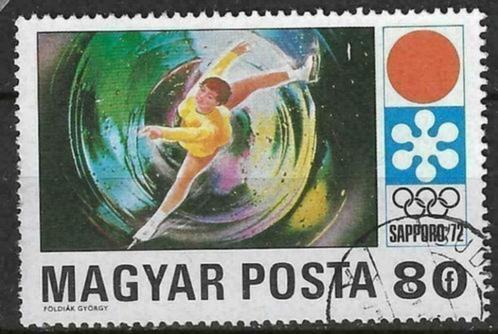 Hongarije 1971 - Yvert 2202 - Olympische Winterspelen (ST), Timbres & Monnaies, Timbres | Europe | Hongrie, Affranchi, Envoi