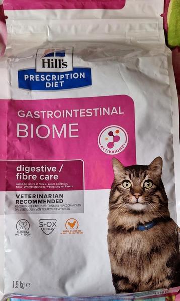 Croquette droogvoer chat kat hill's gastro intestinal biome