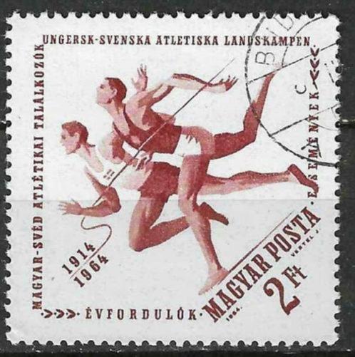 Hongarije 1964 - Yvert 1645 - Sportontmoeting (ST), Timbres & Monnaies, Timbres | Europe | Hongrie, Affranchi, Envoi