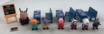 Ensemble de figurines Peppa Pig Big school, classe, école, p