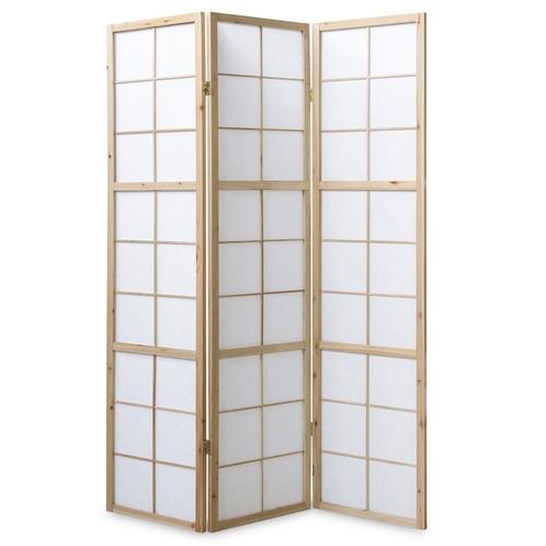 Kamerscherm roomdivider hout shoji 3 delig inklapbaar Nature, Maison & Meubles, Accessoires pour la Maison | Paravents d'intérieur