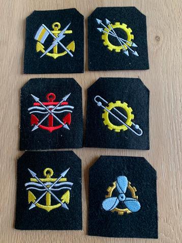 Marine kwalificatie patches geborduurd