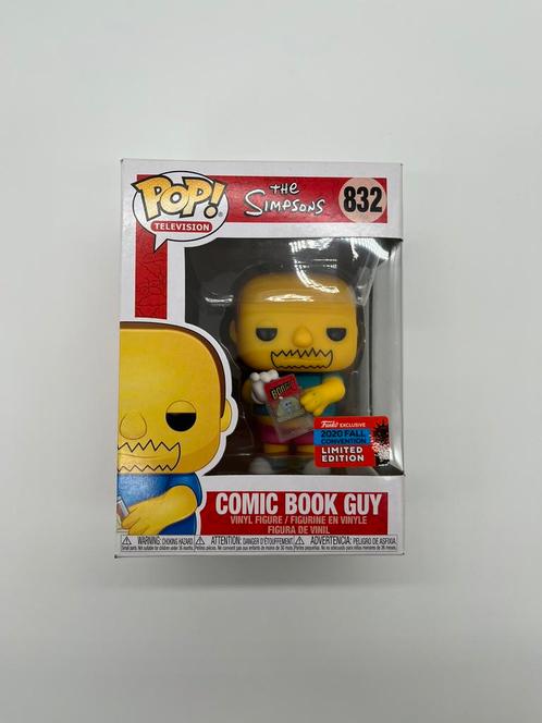 Funko Pop The Simpsons Comic Book Guy 832 Exclusive, Collections, Jouets miniatures, Utilisé